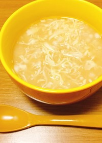 健康朝食！甘酒ともち麦の食べるスープ