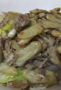 中華美味・牛蒡と豚挽き肉のきんぴら炒め