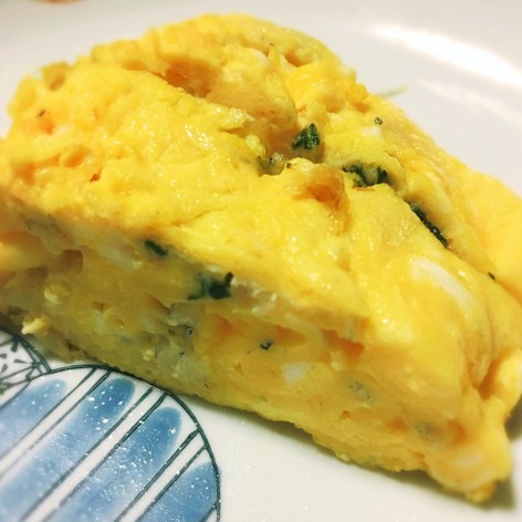 朝食に♬しらすと大葉のだし巻き卵
