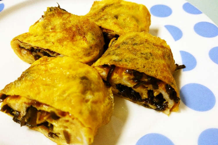 お弁当にも 塩昆布入り卵焼き レシピ 作り方 By ポテチ犬 クックパッド