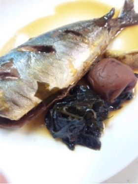 アジの梅煮