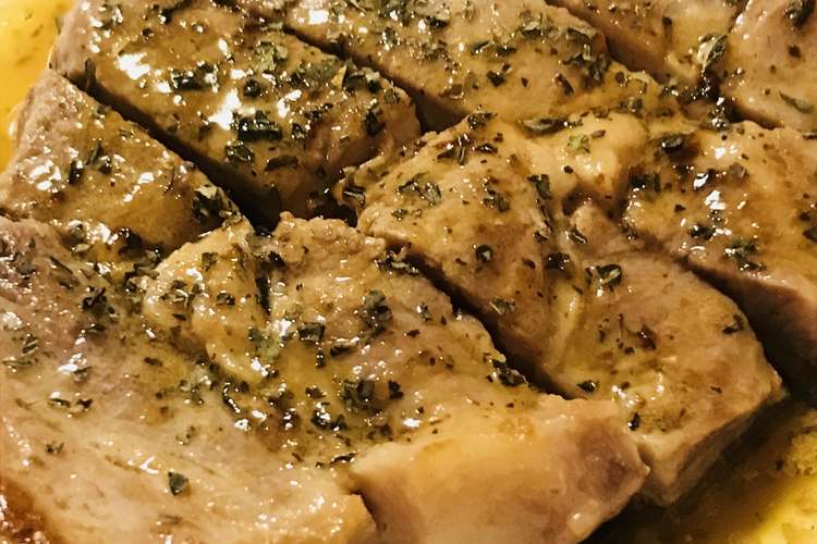 豚肩ロースのステーキ 塩バターソース レシピ 作り方 By Bistromiti クックパッド 簡単おいしいみんなのレシピが360万品