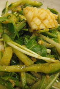 水菜とイカのサラダ　*～韓国風～*