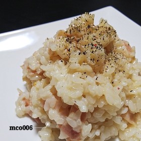 生米から簡単♪チーズリゾット