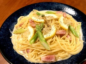 さっぱり美味しい★レモンクリームパスタ