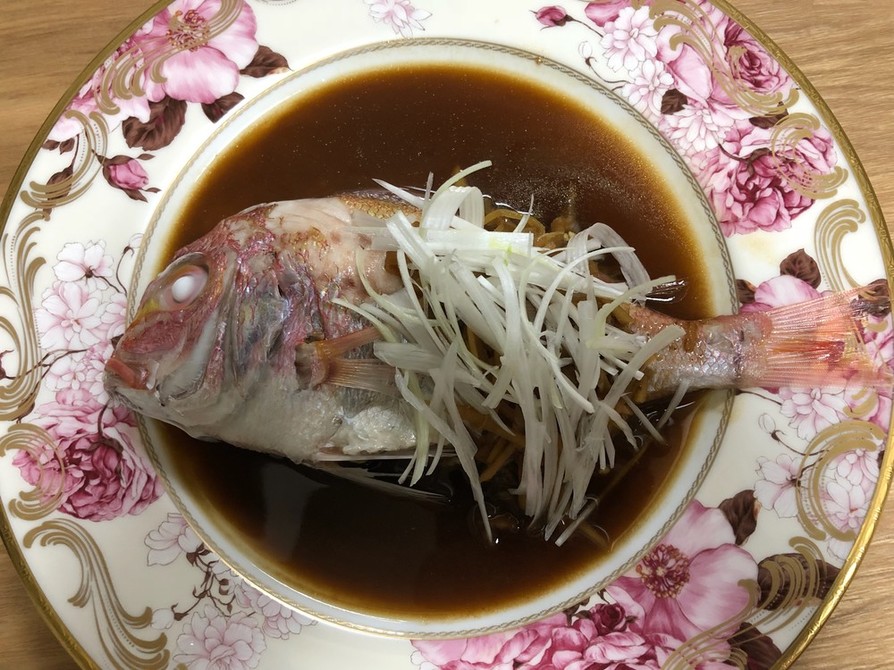 フライパンで中華風蒸し魚の画像