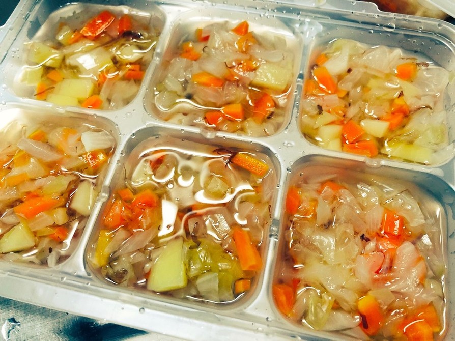 離乳食後期＊野菜の和風スープ＊冷凍保存の画像
