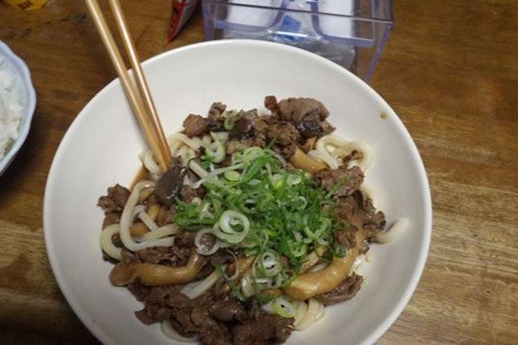霜降り平茸と牛のしぐれ煮ぶっかけうどん レシピ 作り方 By うっでぃ クックパッド
