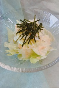 簡単！キャベツと乾燥エビの韓国風サラダ