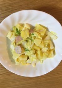 白菜とたまごの辛子ポテサラ