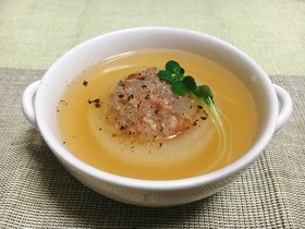 玉ねぎとベーコンdeとろっと食べるスープ