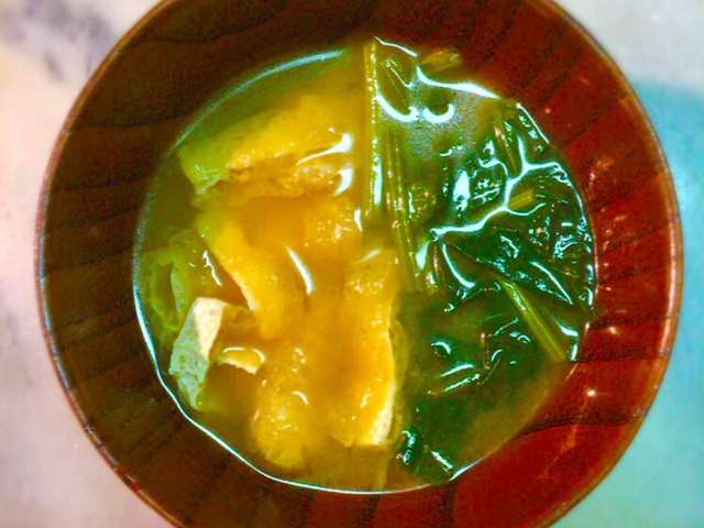 No78 ほうれん草と油揚げの味噌汁 By Kitchengp クックパッド 簡単おいしいみんなのレシピが325万品