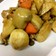 根菜と鶏モモ肉の和風カレー煮