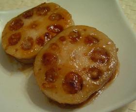 ★☆レンコンのひき肉はさみ照り焼き風☆★