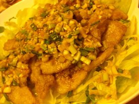 ✿豚バラ肉で香味ソース✿
