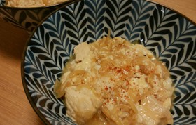 鶏胸肉で親子丼