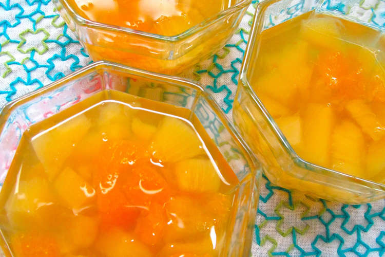 簡単 ミックスフルーツゼリー レシピ 作り方 By がっしゅまま クックパッド 簡単おいしいみんなのレシピが376万品