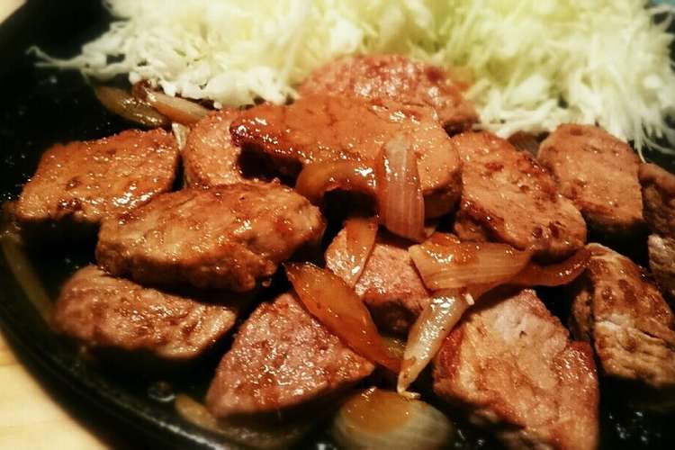 柔らか いヒレ肉のボリュームしょうが焼き レシピ 作り方 By こまる氏 クックパッド 簡単おいしいみんなのレシピが360万品