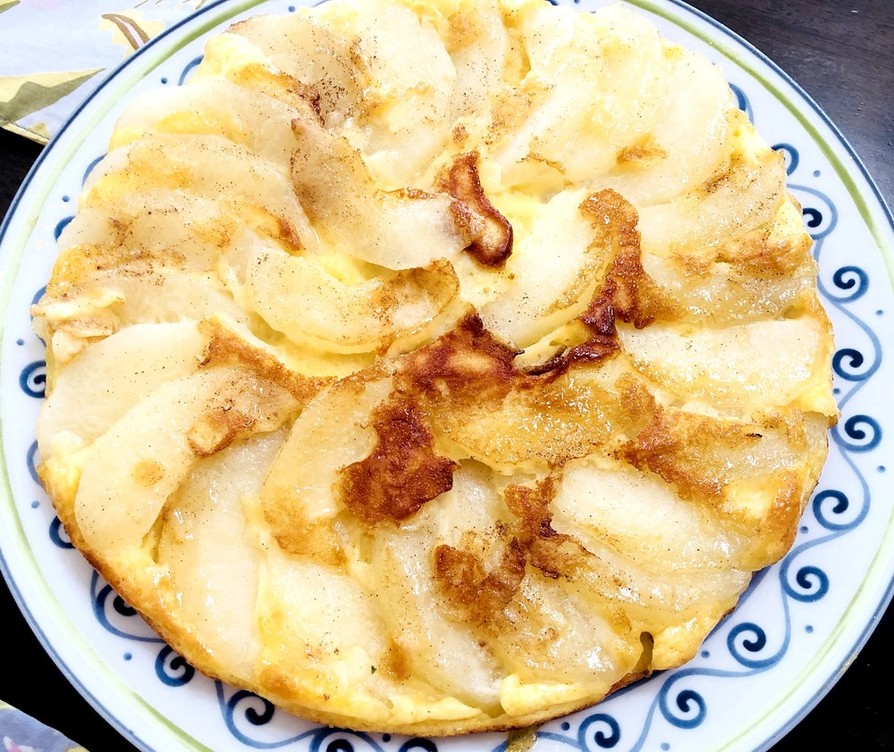 梨のパンケーキの画像