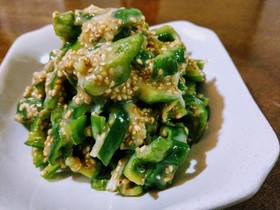 韓国パンチャン ピーマンのごま味噌和え