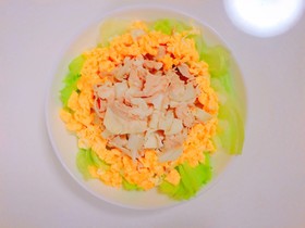 お肉たっぷり!豚肉と卵の冷しゃぶサラダ