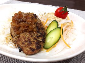 簡単♪びっ〇りドンキ風ハンバーグ