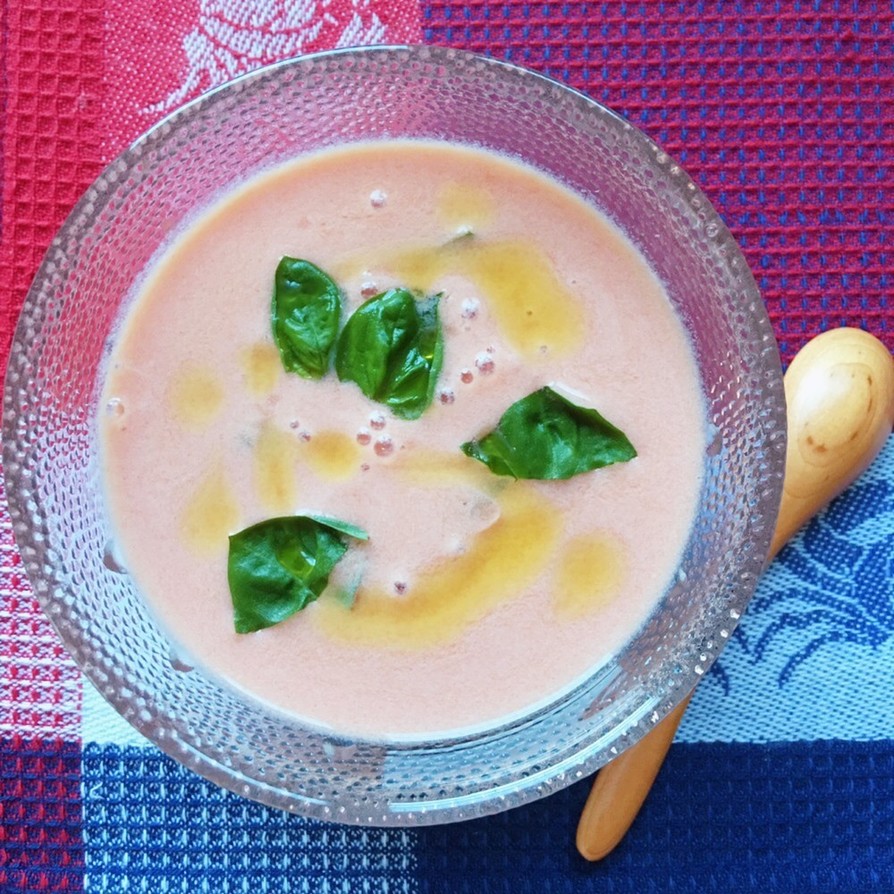 ＊簡単！冷製トマトミルクスープ＊の画像