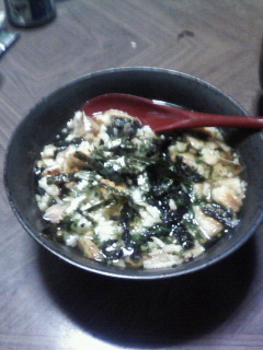 煎餅茶漬け