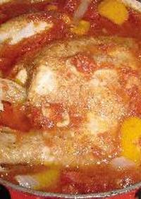 チキン“丸ごと”のトマト煮