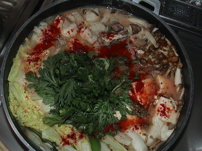 韓国風　あんこう鍋の写真