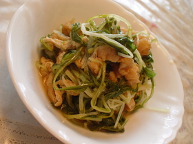 簡単☆水菜の煮びたし