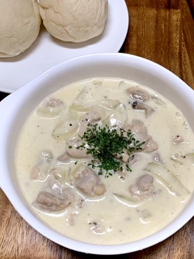 ビーフストロガノフをチキンで!バリうま♪