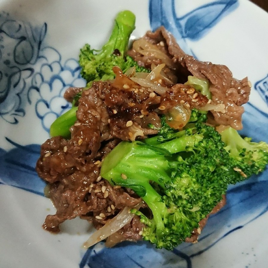 牛肉とブロッコリーの中華風炒めの画像
