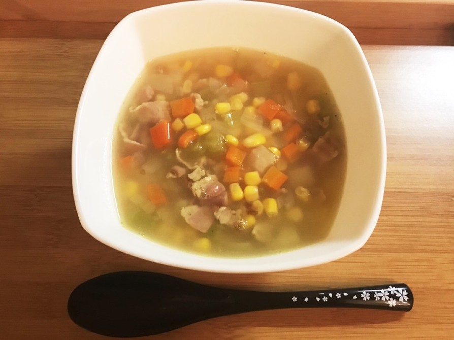 母レシピ：野菜スープの画像