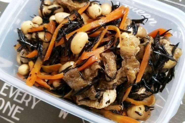 クィーンクック ひじきと大豆の煮物 レシピ 作り方 By きみもも116 クックパッド