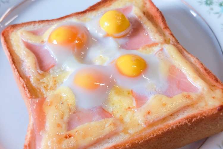 朝食 うずら卵とハムのマヨネーズトースト レシピ 作り方 By かっちゃん杉 クックパッド