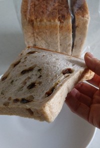トレハロース使用・胡桃レーズン食パン