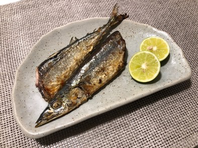 フライパンで簡単！秋刀魚の塩焼き♡の写真