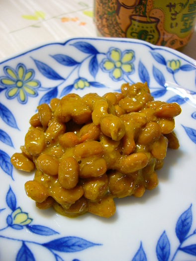 カレー味納豆：レオン亭の写真