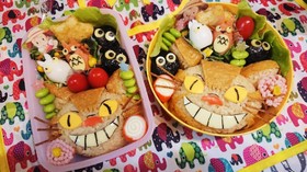 ネコバスがメインのとなりのトトロのお弁当