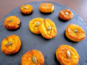 簡単ヘルシー☆米粉のかぼちゃクッキー