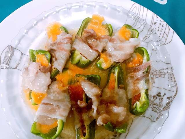 豚肉 ピーマン チーズ