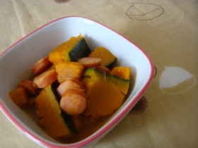 ◇かぼちゃとウインナーの洋風煮◇