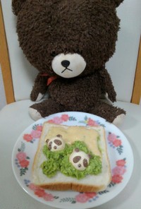 恋するパンダの2種類の畑トースト