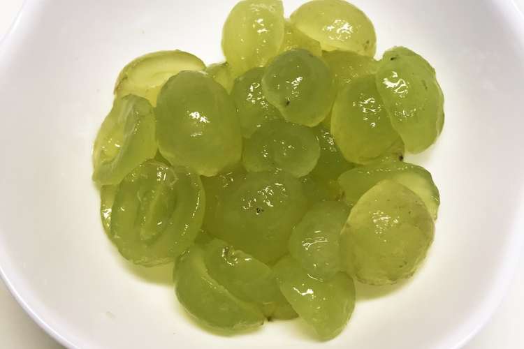 皮タネとったら食べた 美味ぶどうの食べ方 レシピ 作り方 By Hocaco クックパッド