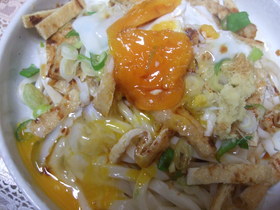 あっという間のぶっ掛けうどん♪