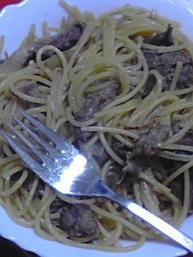 牛丼風味?甘辛牛肉パスタ!
