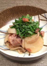 長芋と鶏の梅しょうゆ煮