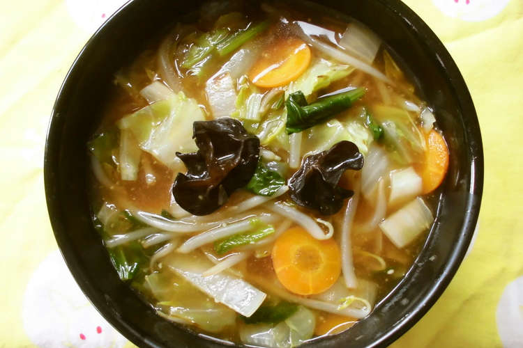 野菜炒めのあんかけラーメン レシピ 作り方 By 花時計咲いた クックパッド 簡単おいしいみんなのレシピが355万品