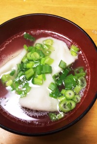 エビ餃子スープ